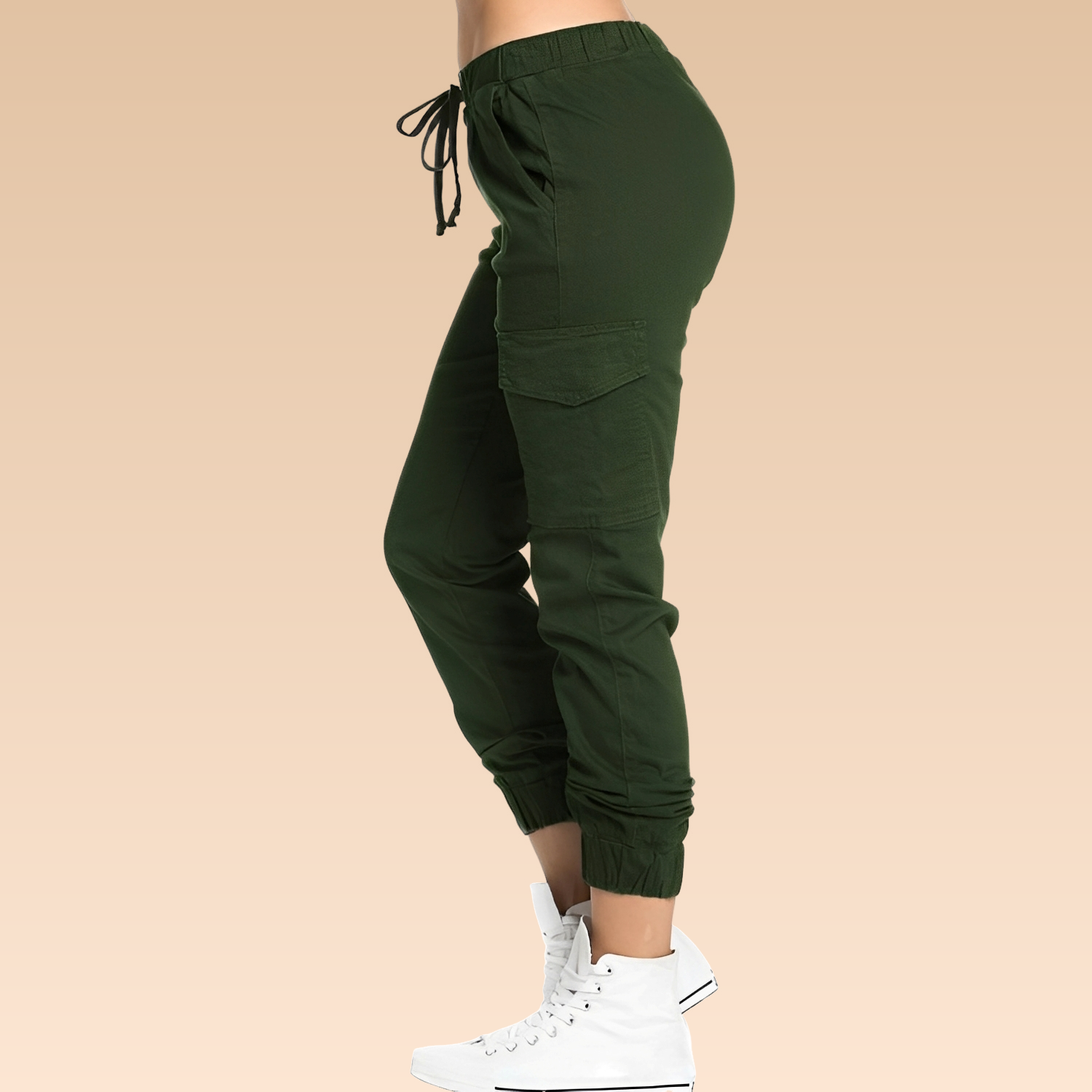 Elegante Damen Cargo-Hose Slim Fit - Norvielle
