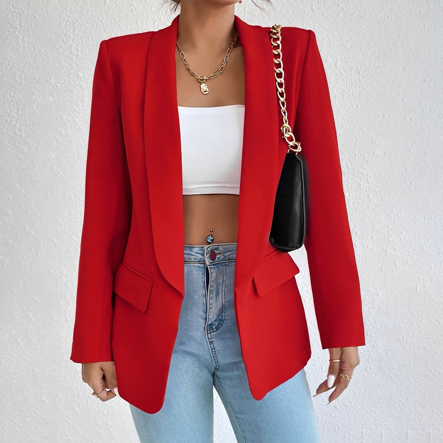 Damen Blazer Elegantes Taillenmodell Modern