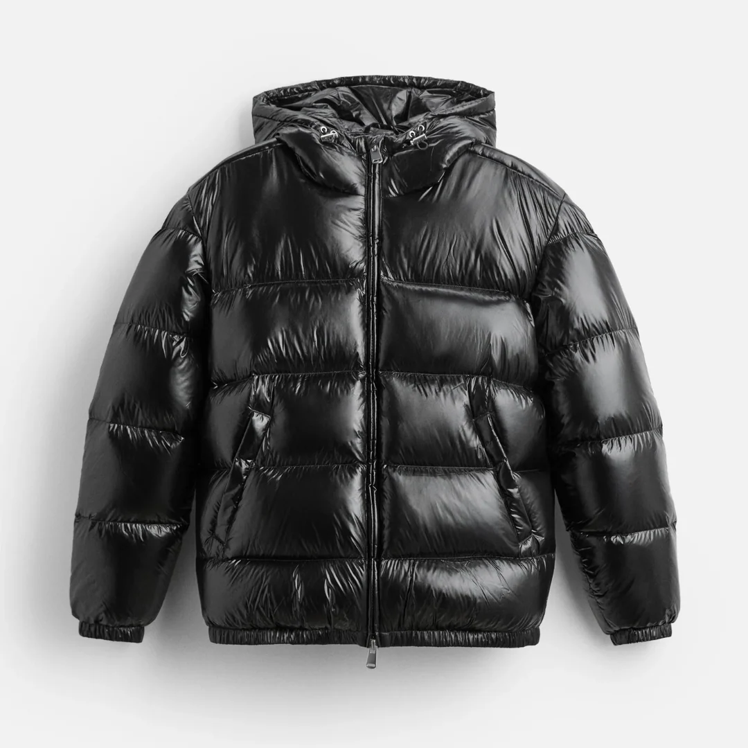 Damen Pufferjacke Gepolstert Oversized Mit Kapuze - Norvielle