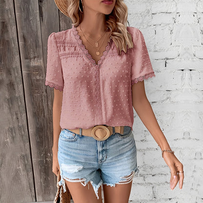 Damen Spitzenbluse Feine Bluse