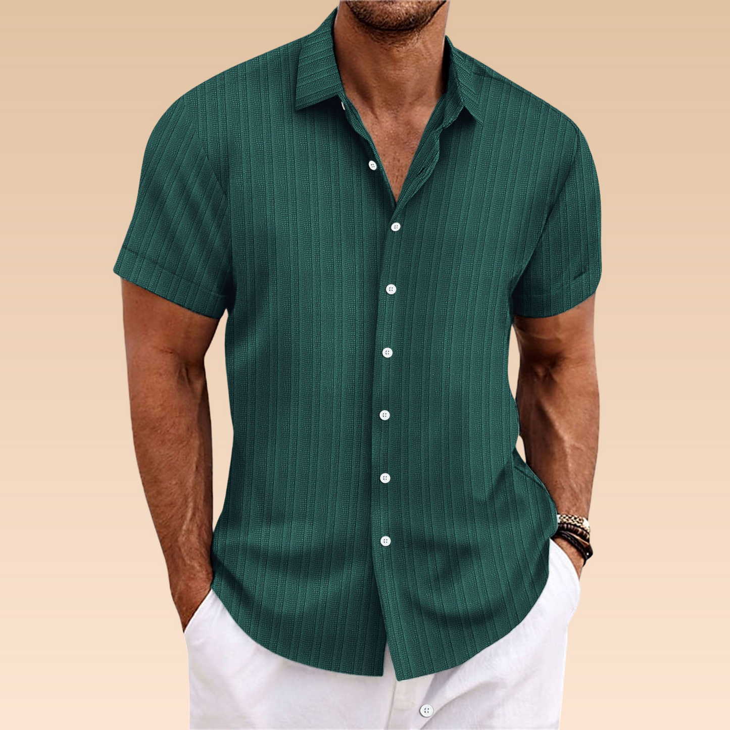 Herren Bluse Leicht Atmungsaktiv Sommer