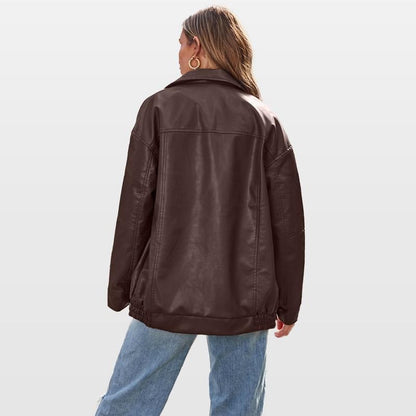 Lederjacke Herren Bomber Lederoberfläche