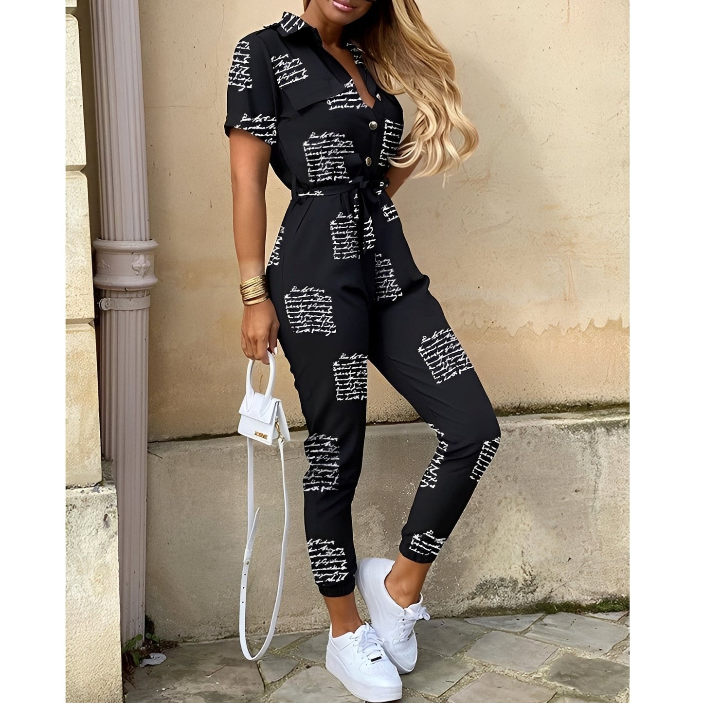Eleganter Damen Jumpsuit Tailliert - Norvielle