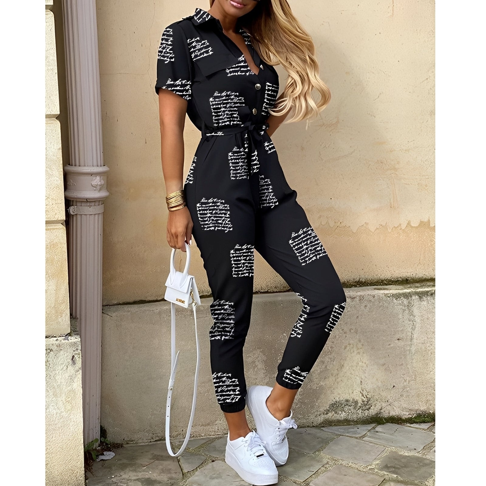 Eleganter Damen Jumpsuit Tailliert - Norvielle