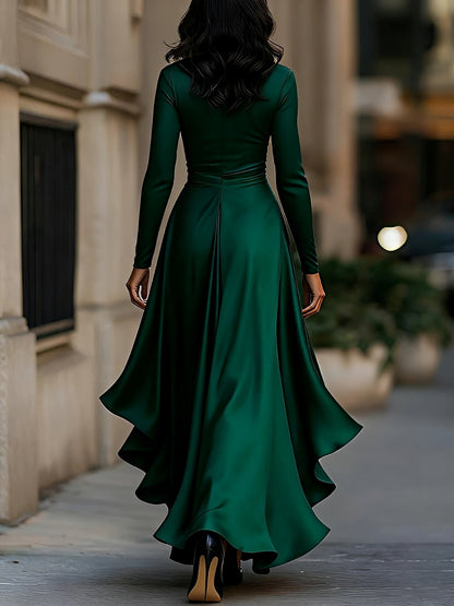 Damenkleid V-Ausschnitt Elegant