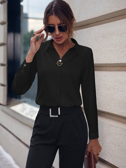 Damenbluse Einfarbig Modern - Norvielle