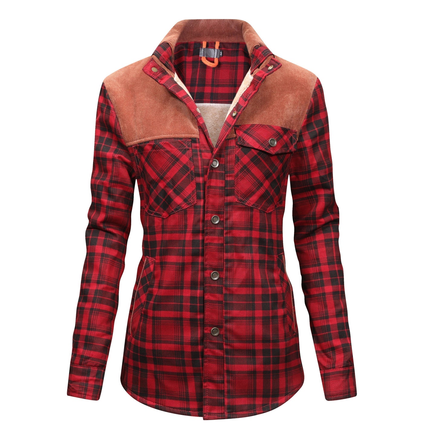 Herren Flanellhemd Warm Gefüttert Modern