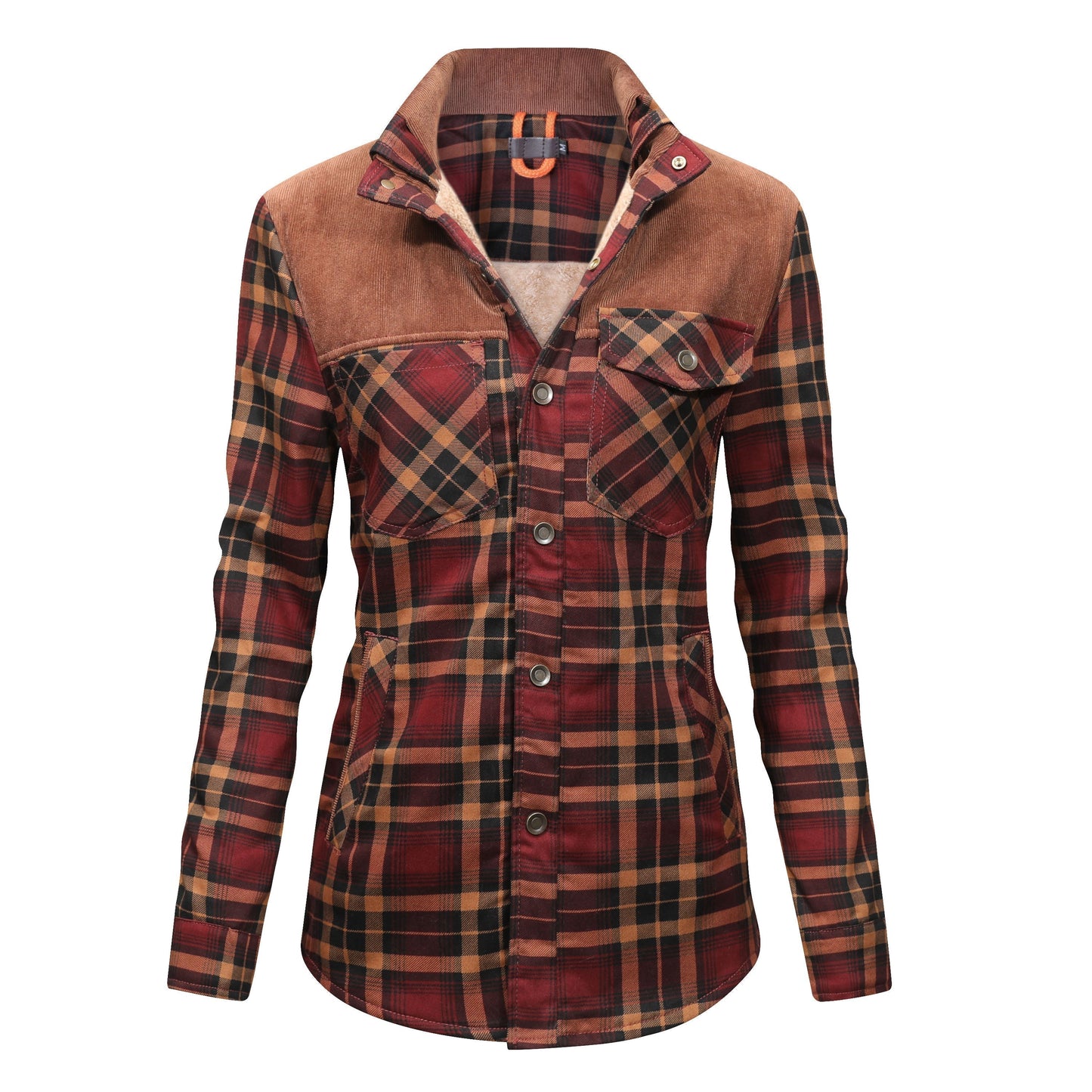 Herren Flanellhemd Warm Gefüttert Modern
