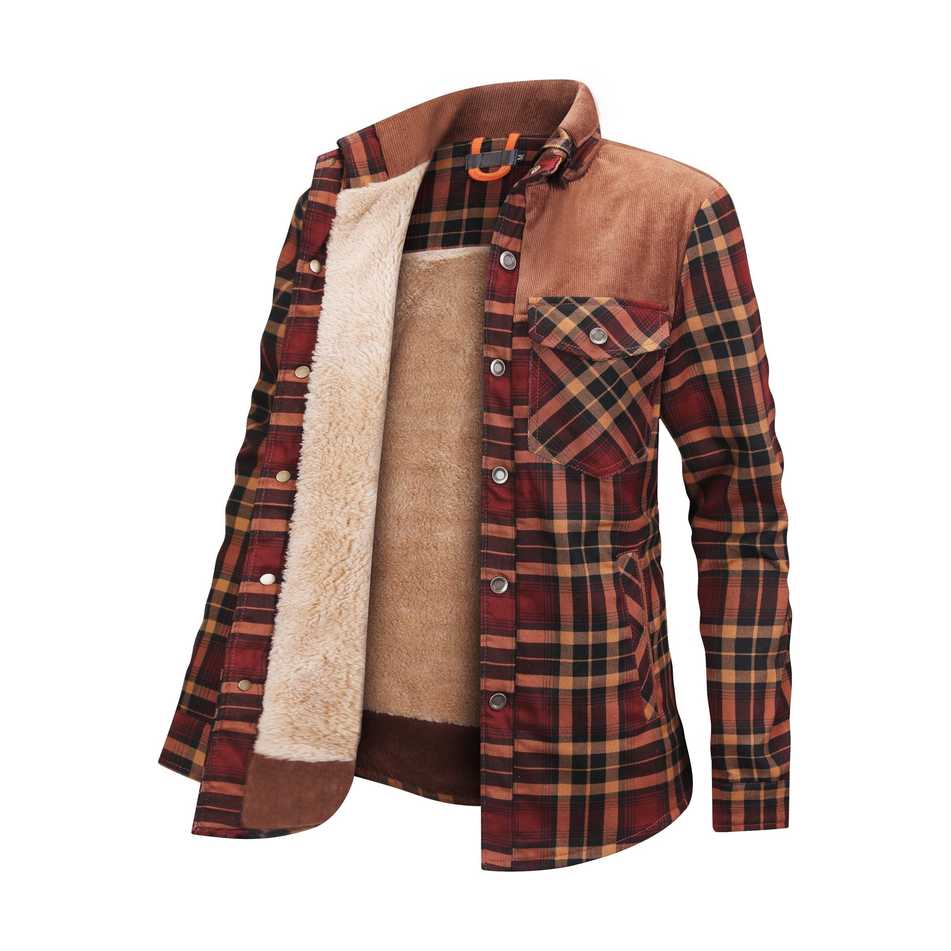 Herren Flanellhemd Warm Gefüttert Modern - Norvielle