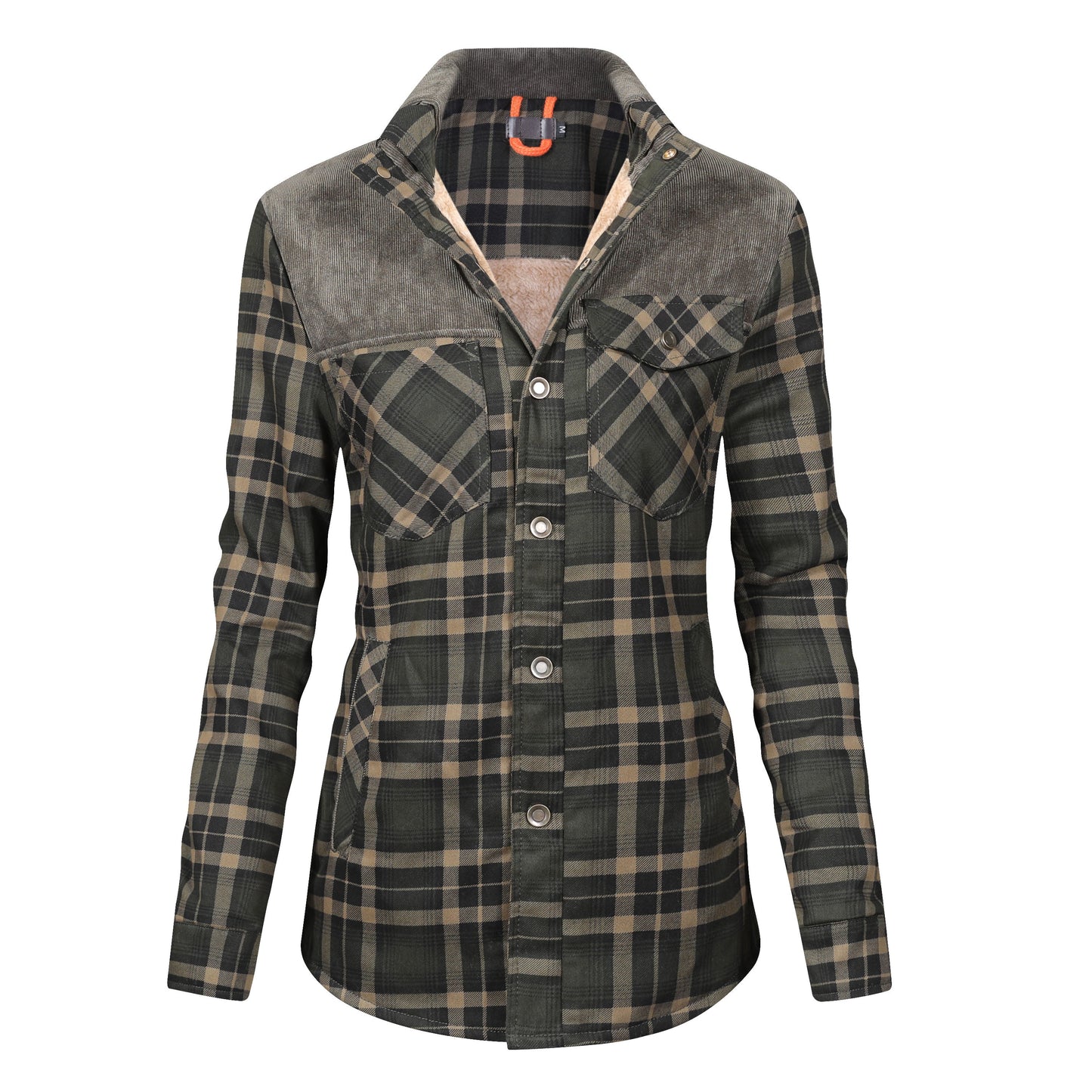 Herren Flanellhemd Warm Gefüttert Modern