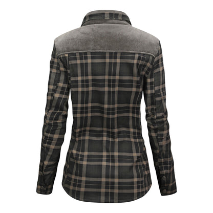 Herren Flanellhemd Warm Gefüttert Modern