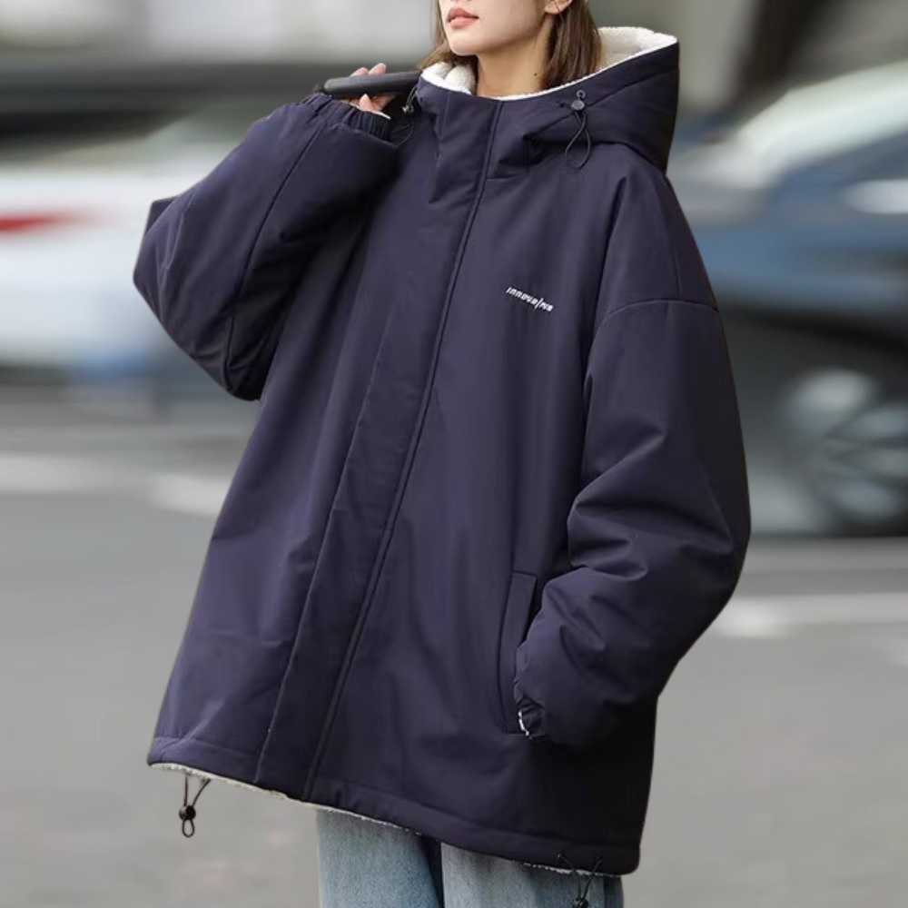 Damen Winterjacke Wendbar Modern Warm