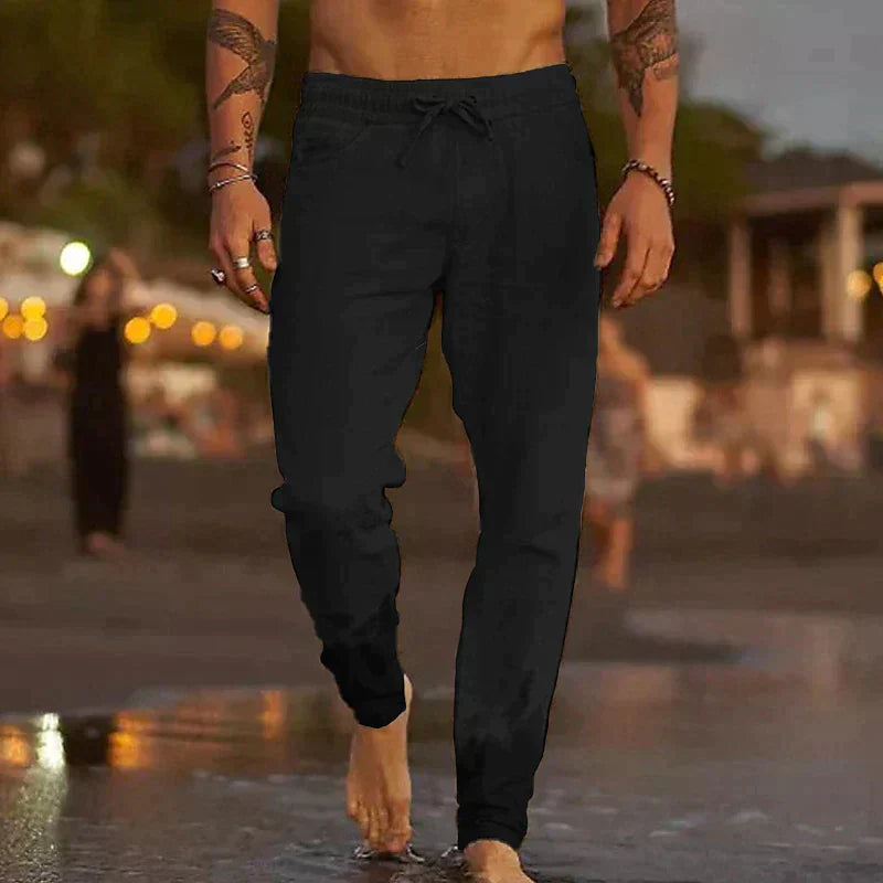 Herren Leinenhose Leicht Sommer