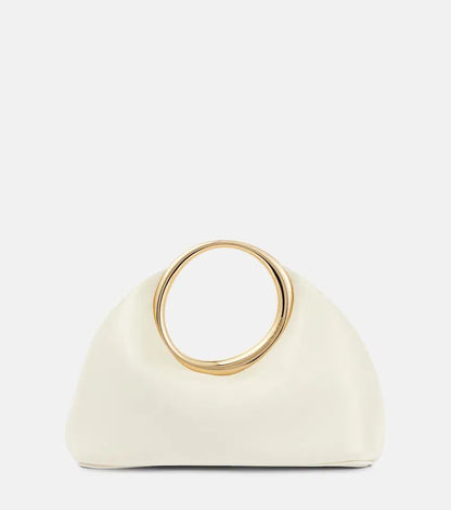 ivorene ringhandtasche minimalistische frontansicht