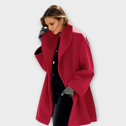 Damen Wintermantel Oversized Moderner Schnitt Lang