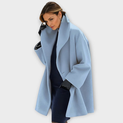 Damen Wintermantel Oversized Moderner Schnitt Lang