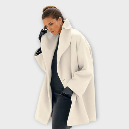 Damen Wintermantel Oversized Moderner Schnitt Lang
