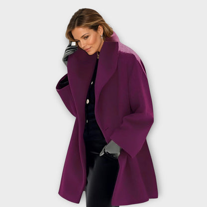 Damen Wintermantel Oversized Moderner Schnitt Lang