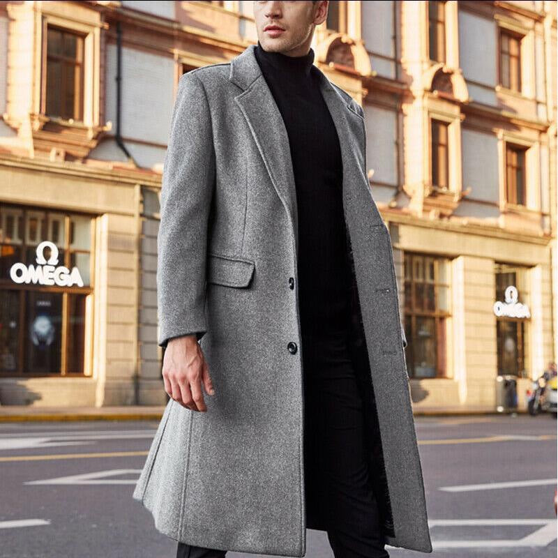 Herren Wintermantel Warm Elegant