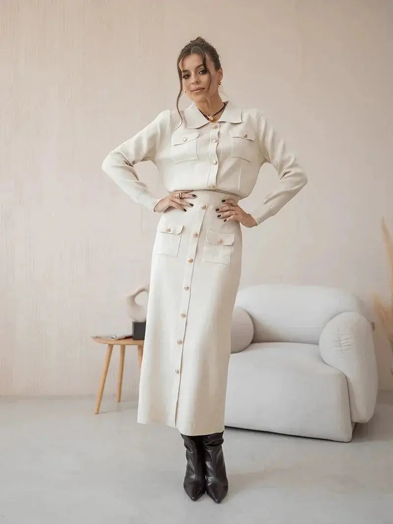 Damen Business Blazer Set Elegant Anzug - Norvielle