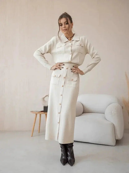 Damen Business Blazer Set Elegant Anzug - Norvielle