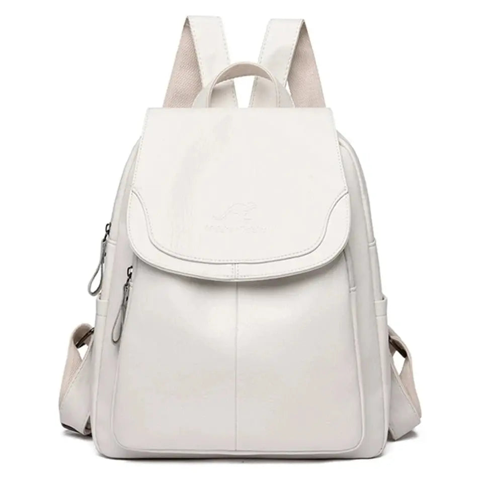 Maya| Anti-Diebstahl Rucksack aus Leder Zendoo.de