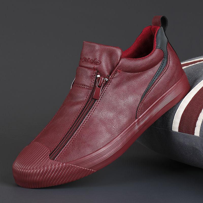 Herren Leder-Schuhe Elegant Schwarz Poliert - Norvielle