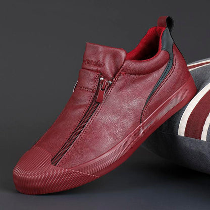 Herren Leder-Schuhe Elegant Schwarz Poliert - Norvielle