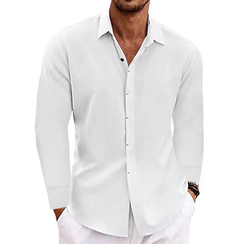 Herren Langarmhemd Slimfit Modern