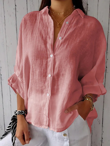 Damenbluse mit Knöpfen Elegantes Design Zeitlos