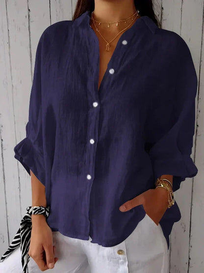 Damenbluse mit Knöpfen Elegantes Design Zeitlos