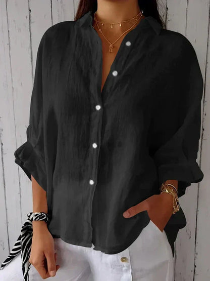 Damenbluse mit Knöpfen Elegantes Design Zeitlos