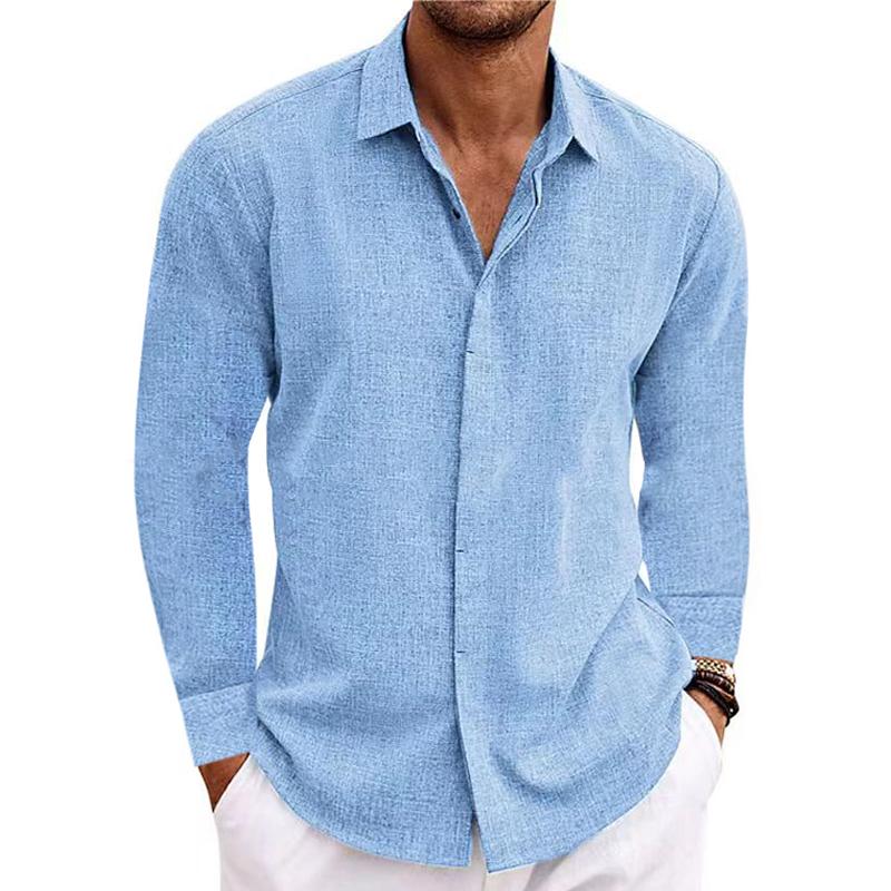 Herren Langarmhemd Slimfit Modern