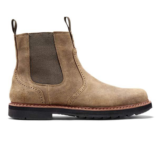 Herren Chelsea Boots Bequem Lederschuhe