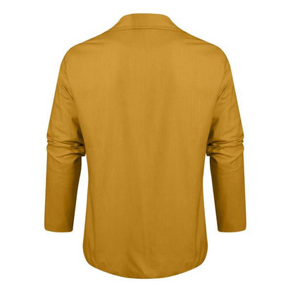 Männer Leinenblazer Leicht Sommerbeige