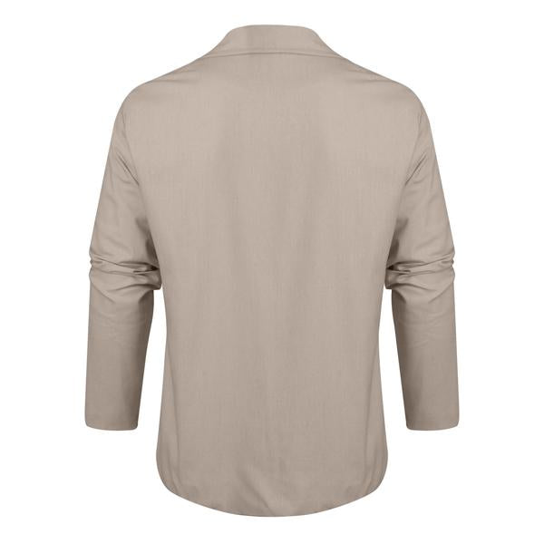 Männer Leinenblazer Leicht Sommerbeige