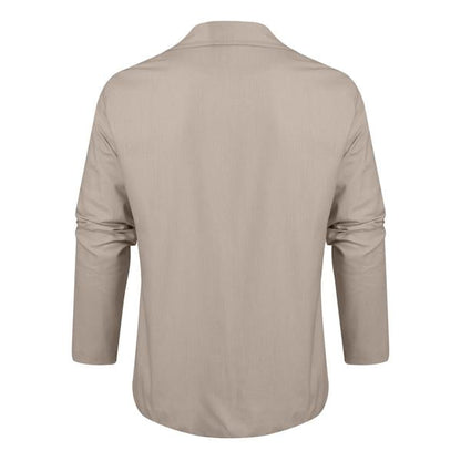 Männer Leinenblazer Leicht Sommerbeige