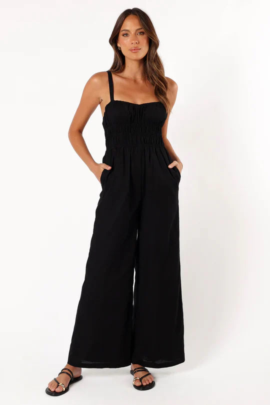 Damen Jumpsuit Ärmellos Weite Beine - Norvielle