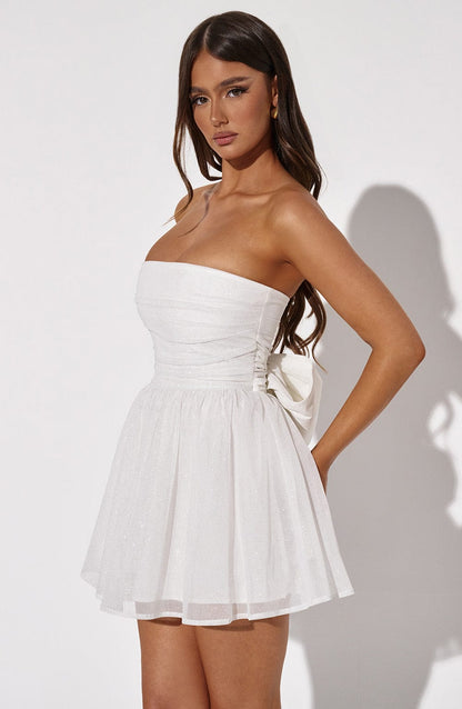 es Damen-Mini-Kleid Glitter-Partystyle