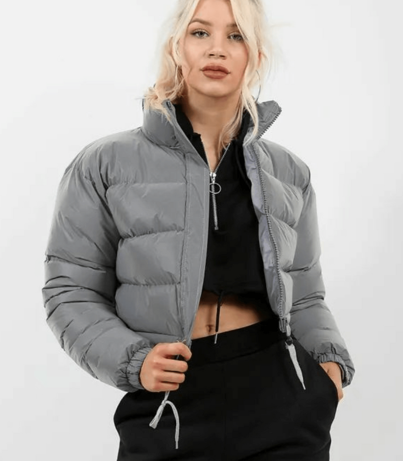Damen Pufferjacke Warm Isoliert mit Kordelzug