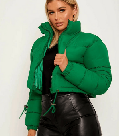 Damen Pufferjacke Warm Isoliert mit Kordelzug