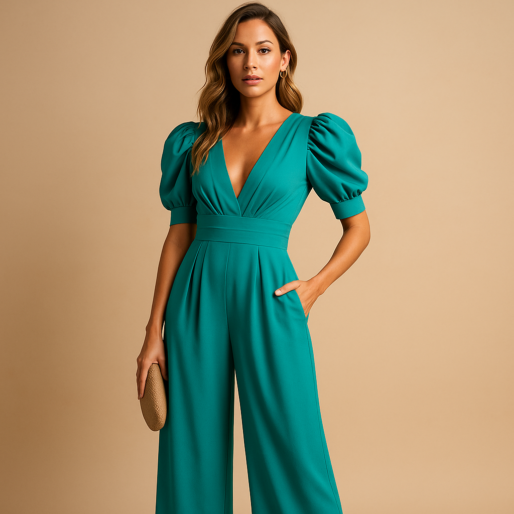 Damen Jumpsuit Elegant Abendkleid