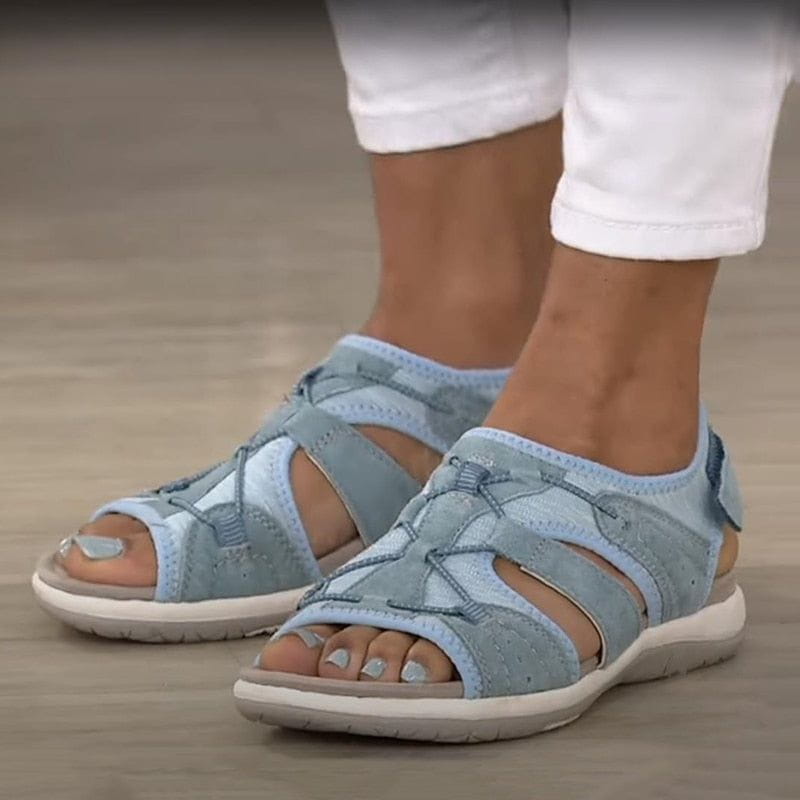 Damen Sandalen Bequeme Riemen Freizeitschuhe