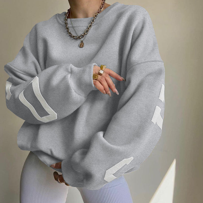 Damen Oversize Pullover Großgröße Modern