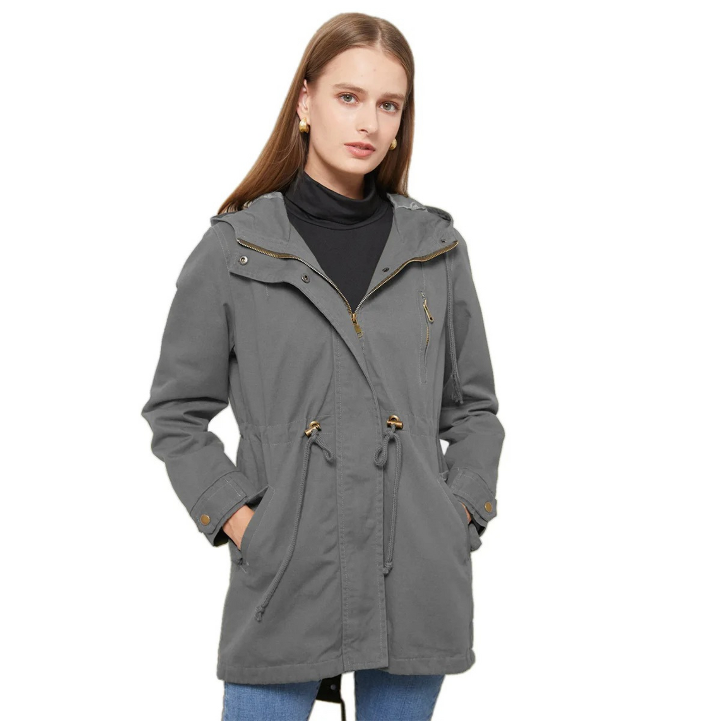 Damen Sommerjacke Lang Leicht Stilvoll