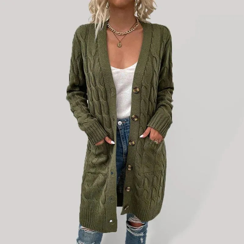 Damen Strickjacke Moderner Pullover