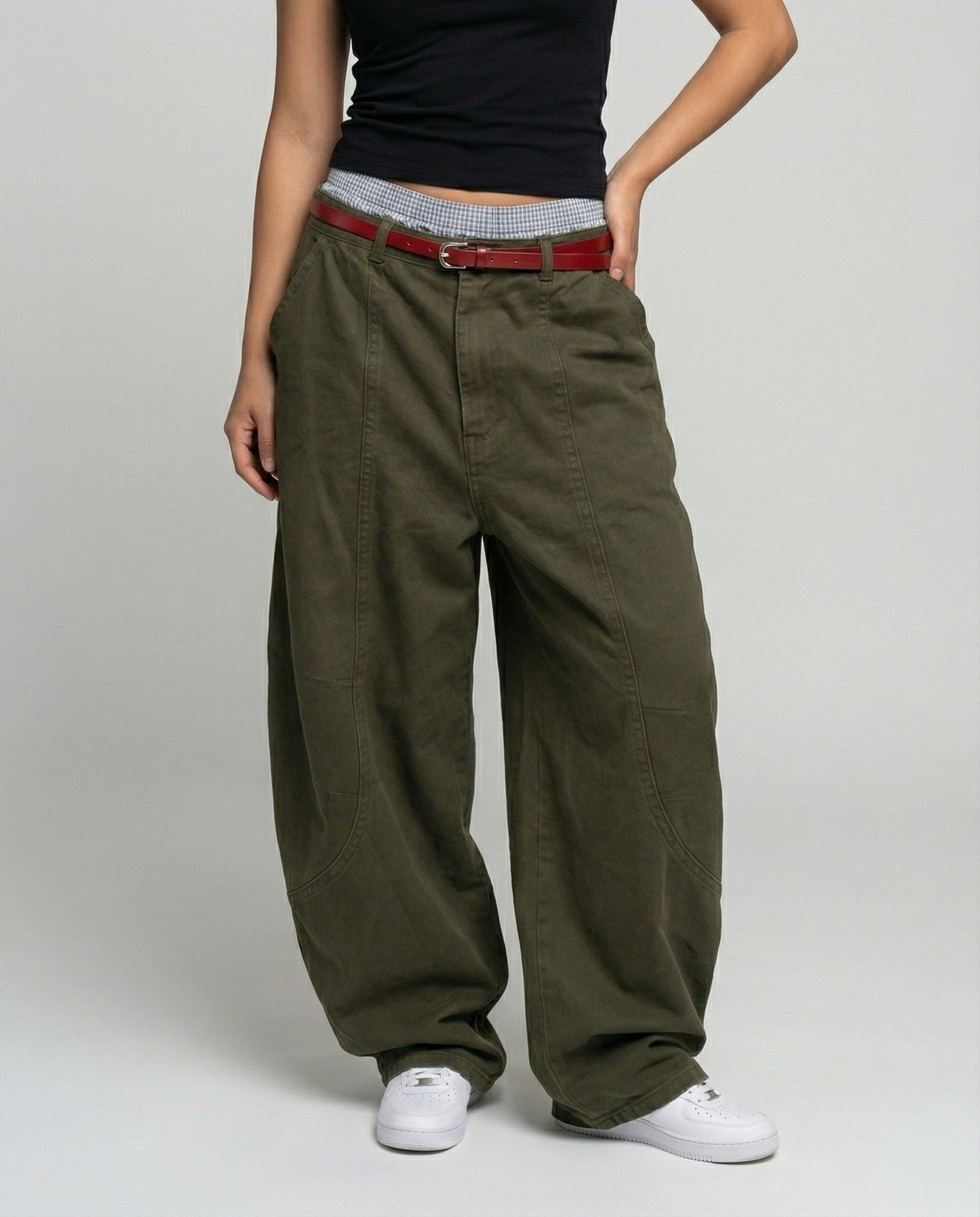 Damen Stoffhose Bequem Weite