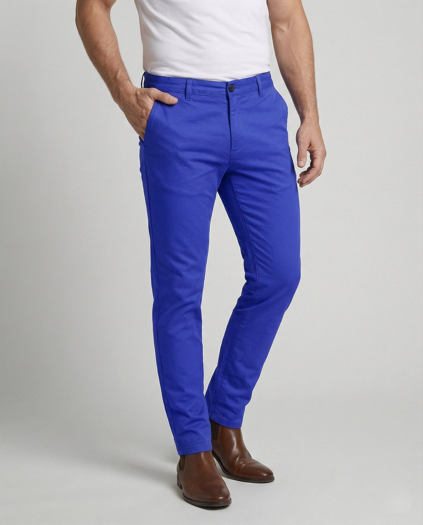 Herren Slim-Fit Freizeithose Elastisch Bequem