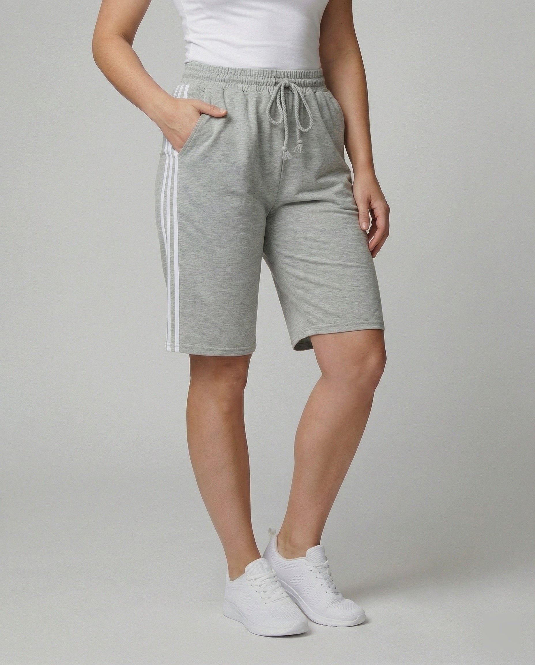 Damen Jogginghose Sportlich Streifen Schwarz - Norvielle
