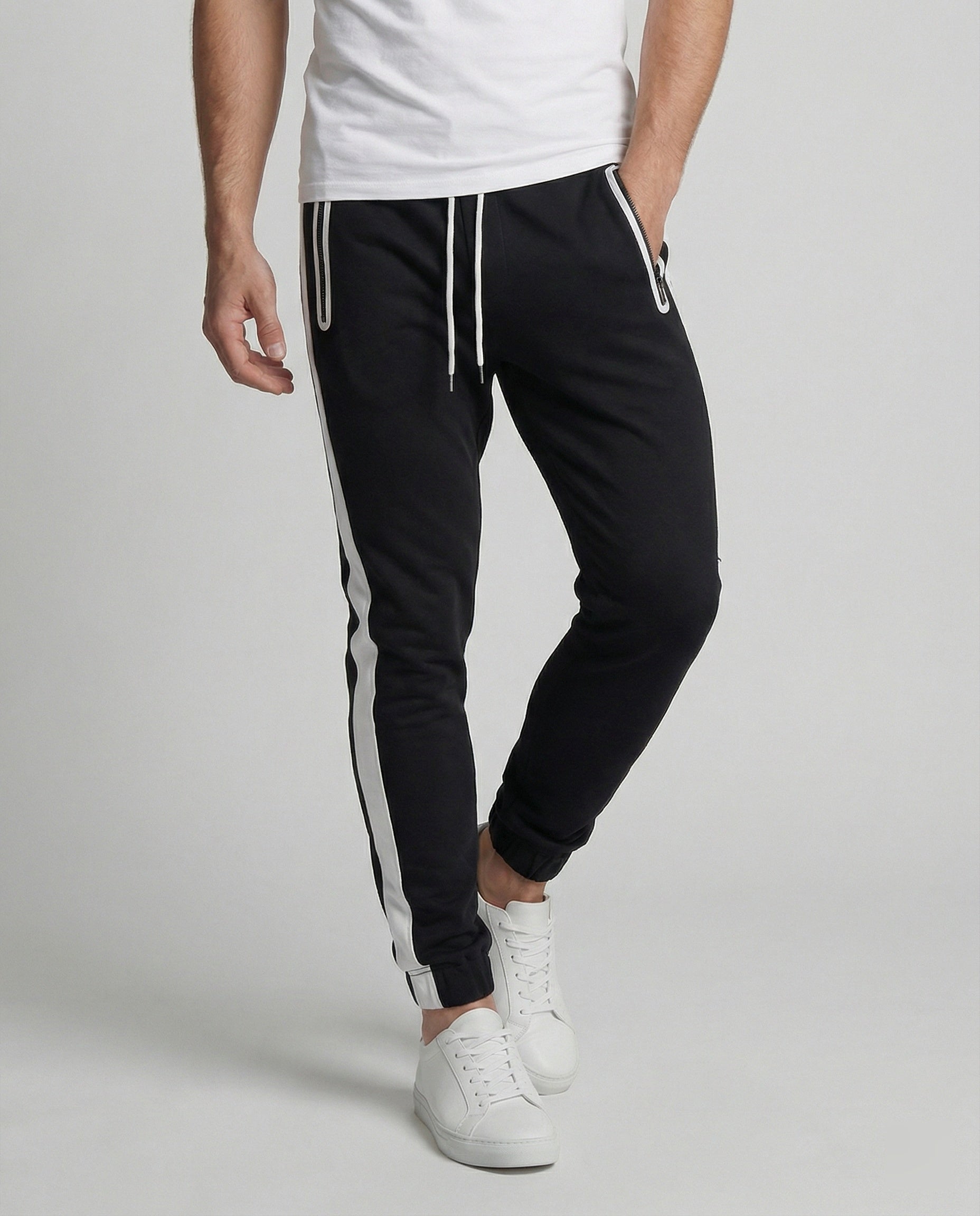 Herren Jogginghose Sportlich Bequem mit Seitentaschen - Norvielle